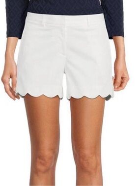 J.MCLAUGHLIN White Scalloped
Shorts, white